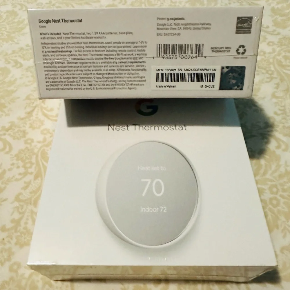 Google Smart Thermostat in White